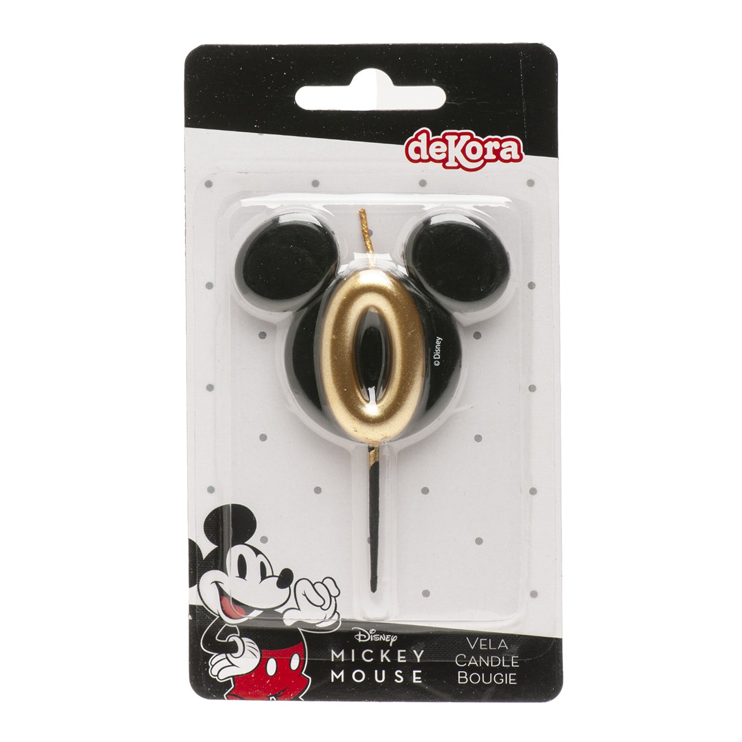 VELAS DE CUMPLEAÑOS OREJAS MICKEY MOUSE 8.5 CM | Nº0