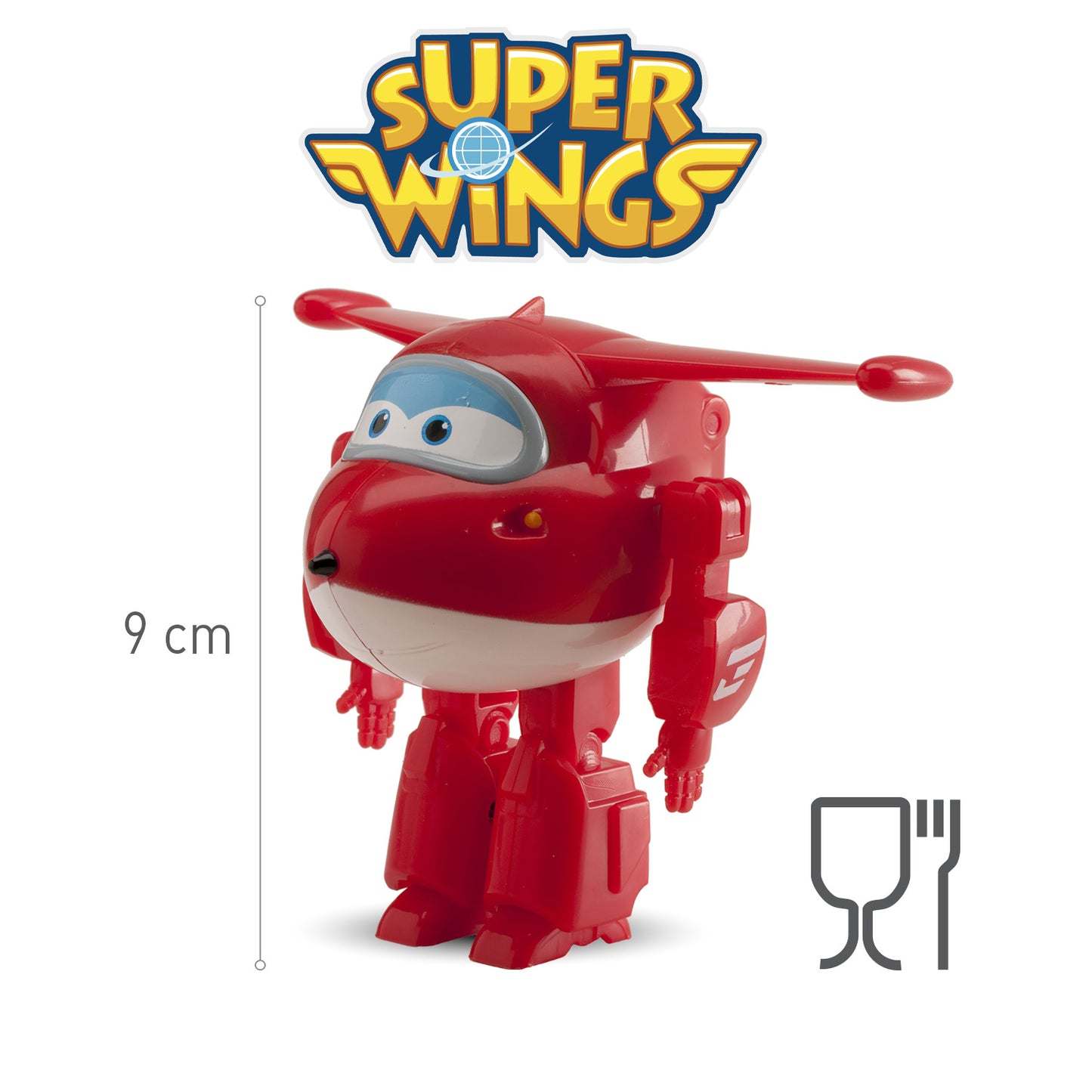 SET 6 PVC SUPER WINGS JETT 7CM