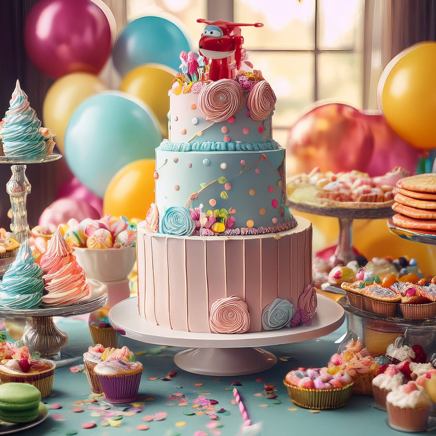 CONJ. 6 PVC SUPER WINGS JETT 7 CM