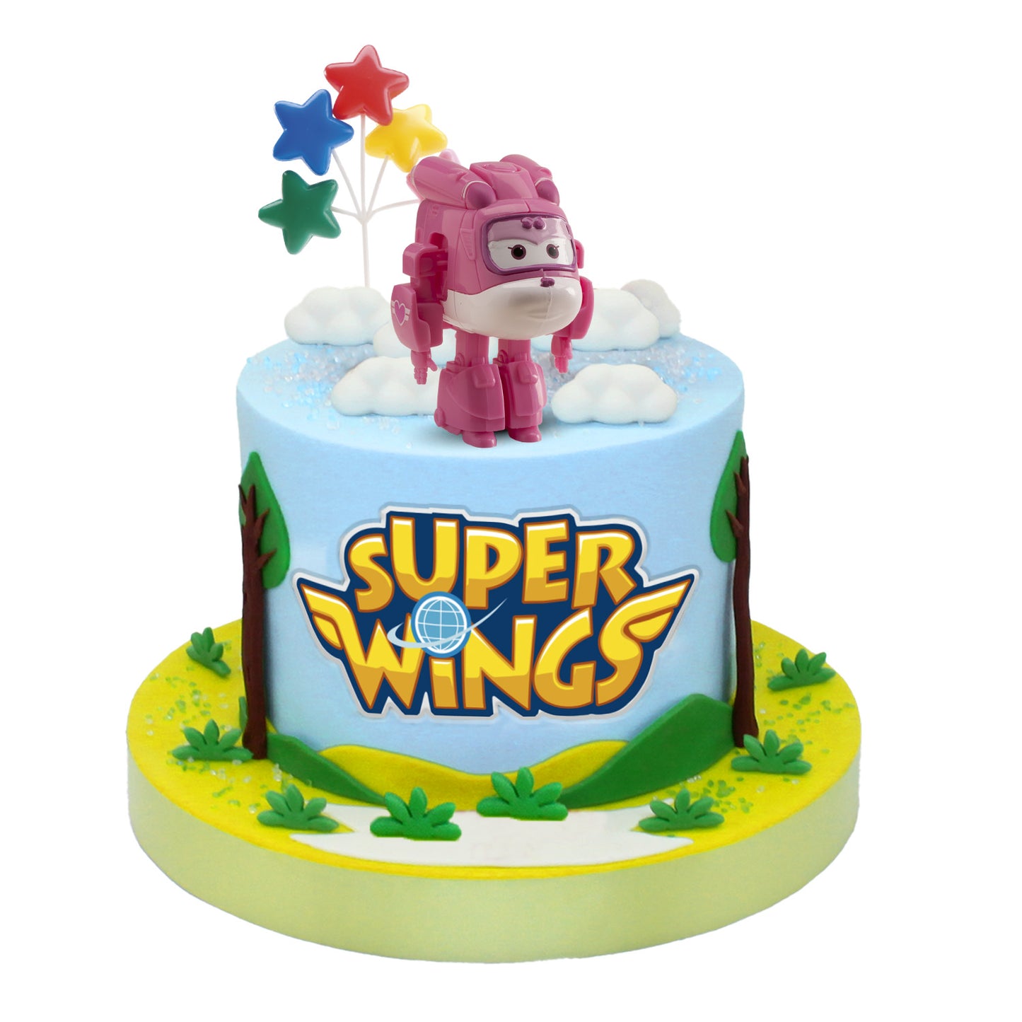 6 PVC FIGURINES SUPER WINGS DIZZY 7CM