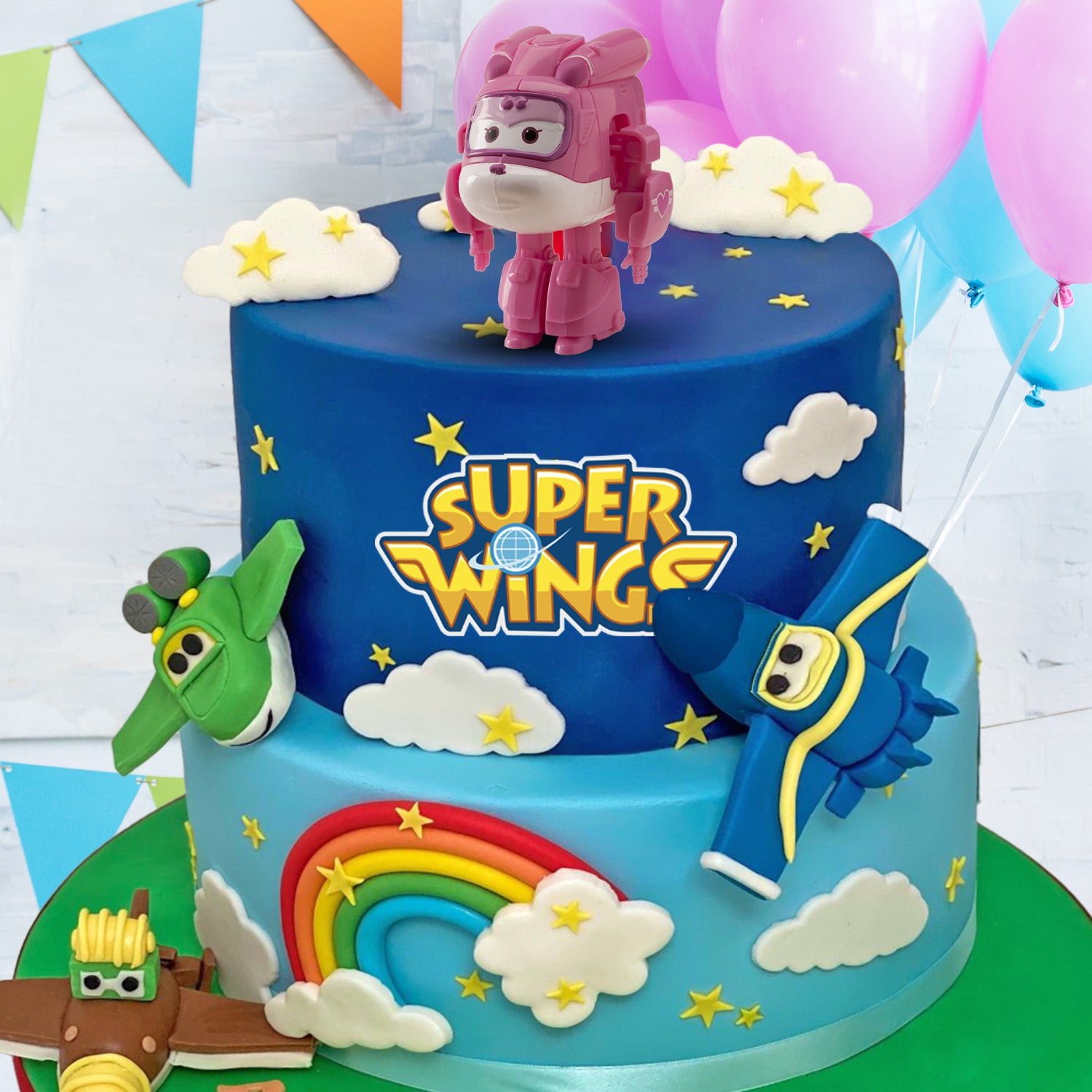 SET 6 PVC SUPER WINGS DIZZY 7CM