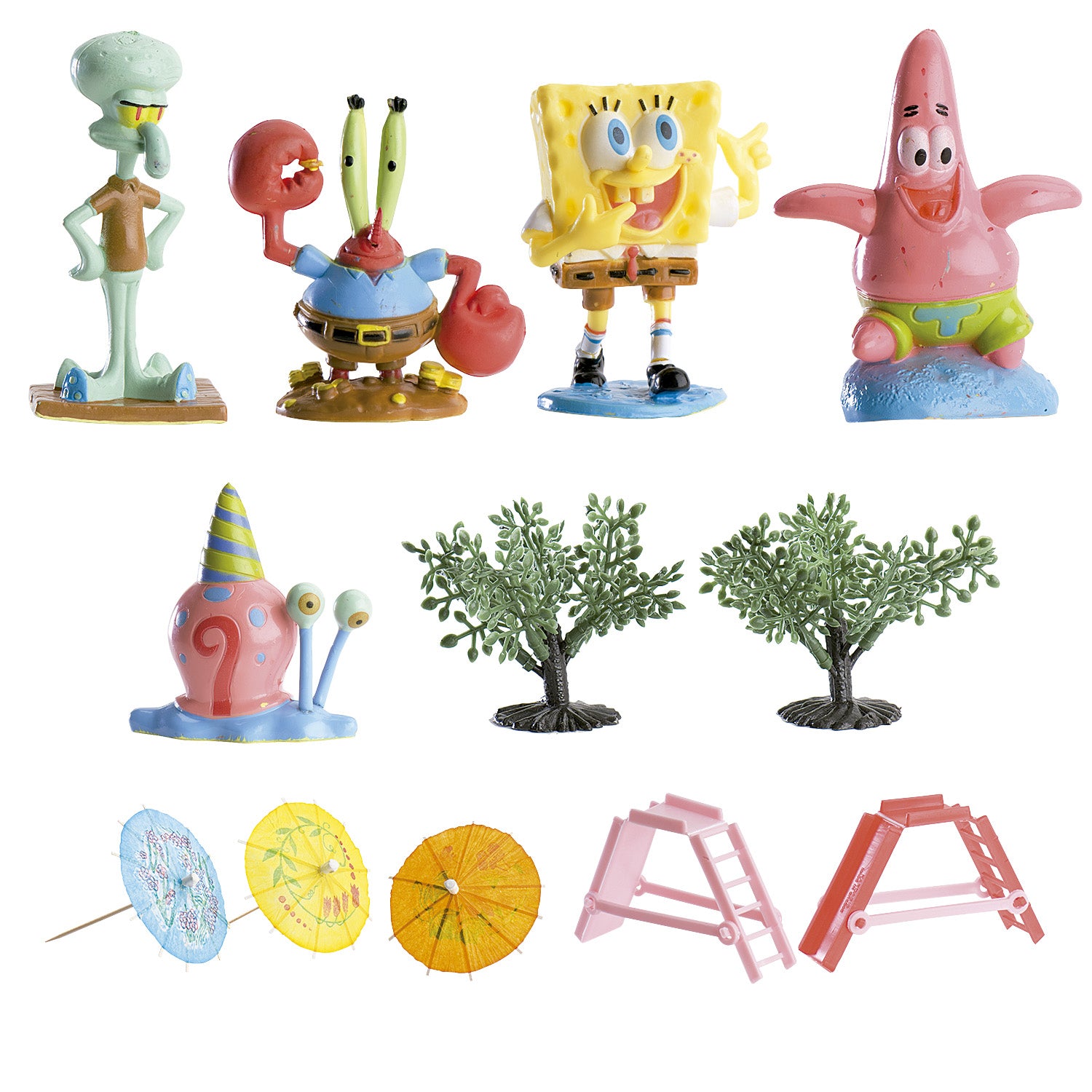 KIT BOB L'ÉPONGE EN PVC POUR DÉCORER LES GÂTEAUX