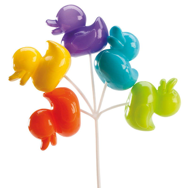 SET GLOBOS PATITOS 17CM