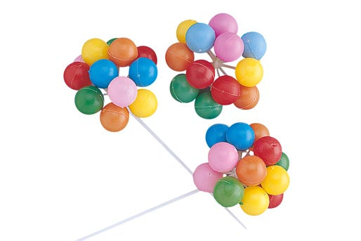FUNNY PLASTIC GLOBES 17CM