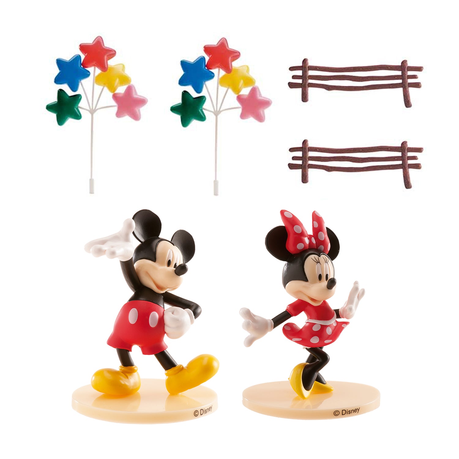KIT PVC RETAIL MICKEY E MINNIE PARA DECORAR BOLOS