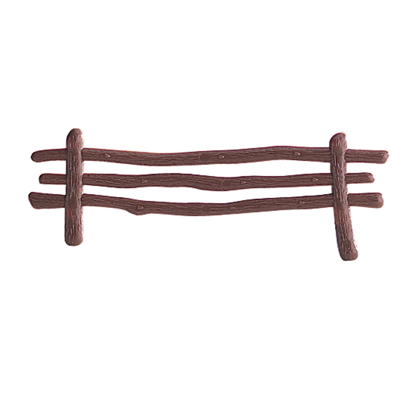 BROWN FENCE 13X3CM PLASTIC