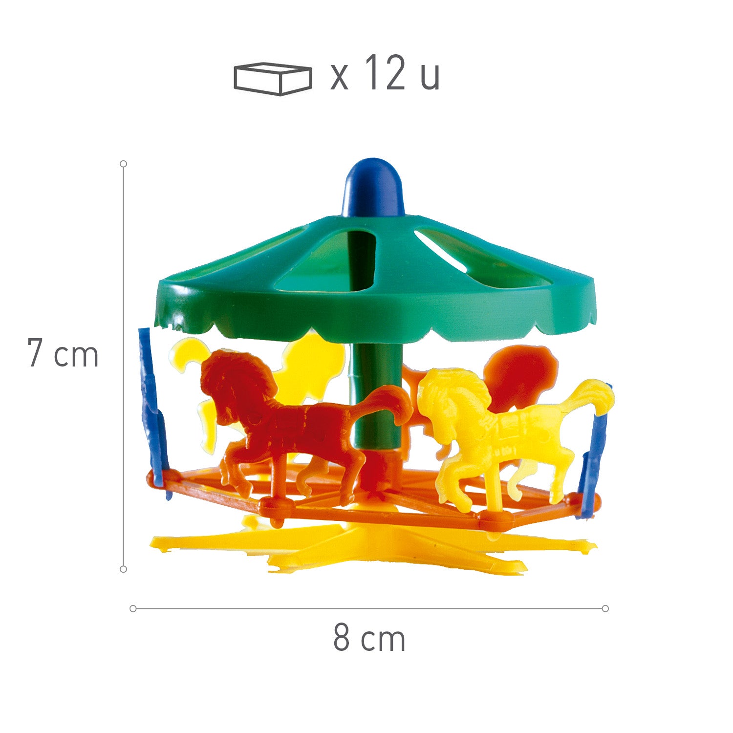 CARRUSEL DE PLÁSTICO Ø 8*7CM