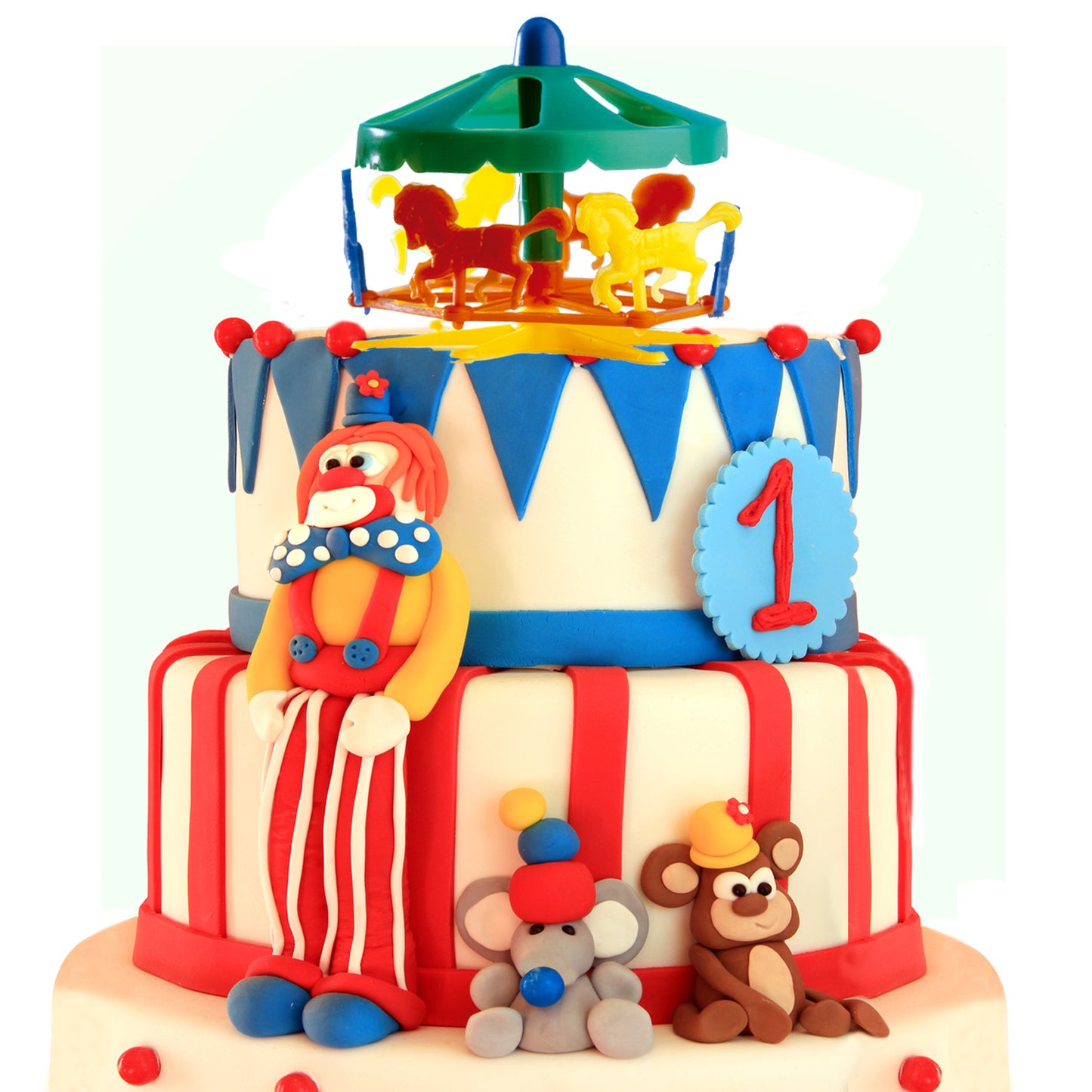CARROUSEL EN PLASTIQUE Ø 8*7CM