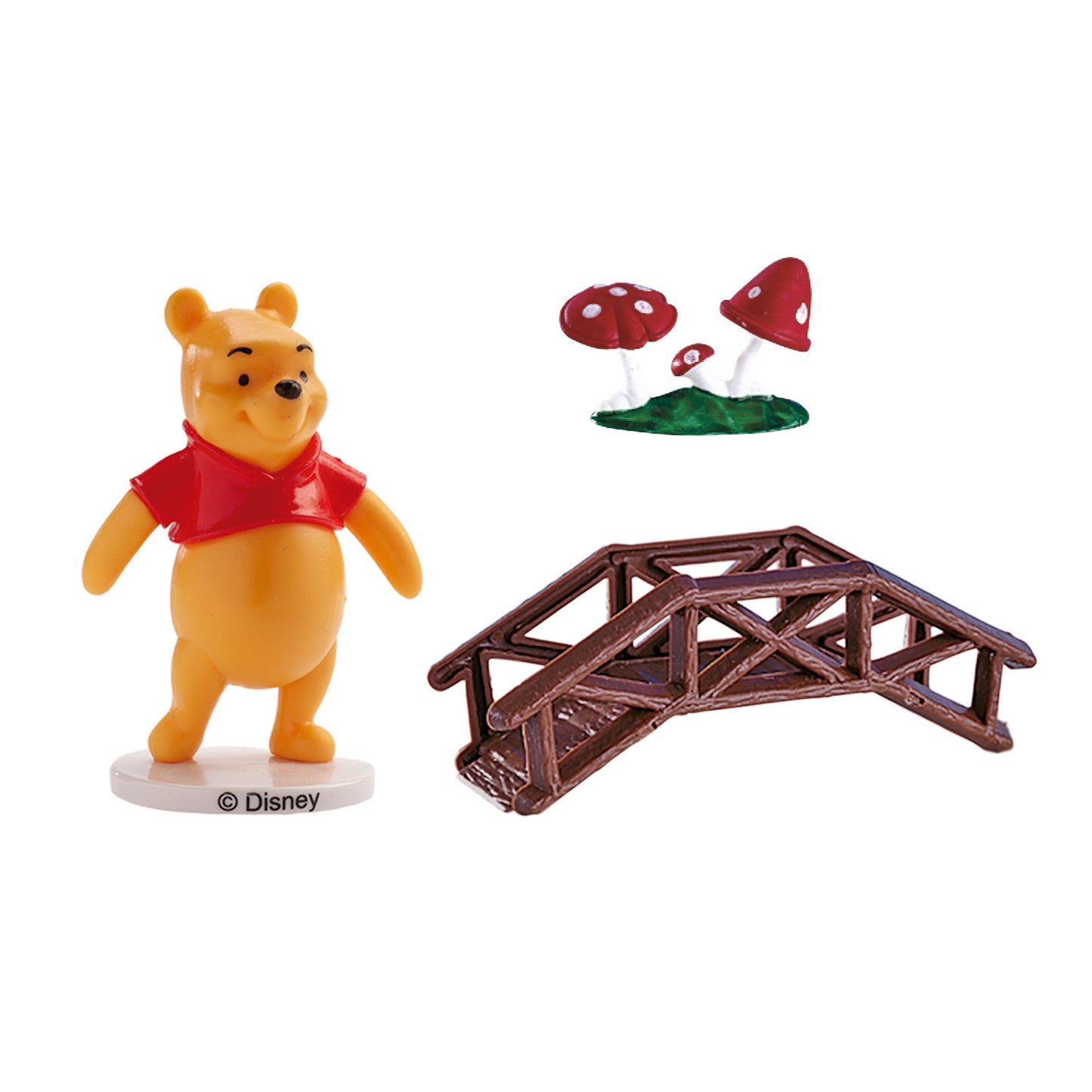 KIT DE DECORATION GÂTEAU PVC WINNIE L'OURSON