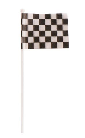 DRAPEAUX DE COURSE EN PLASTIQUE ET PAPIER 8.5CM