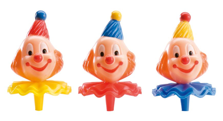 FUNNY HEAD CLOWNS 5,5CM PLASTIC