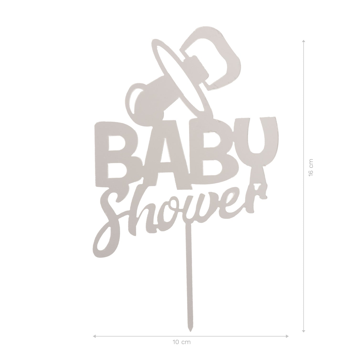 CAKE TOPPER BABY SHOWER 16X10CM