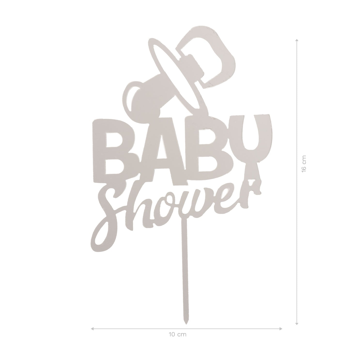 CAKE TOPPER BABY SHOWER 16X10CM