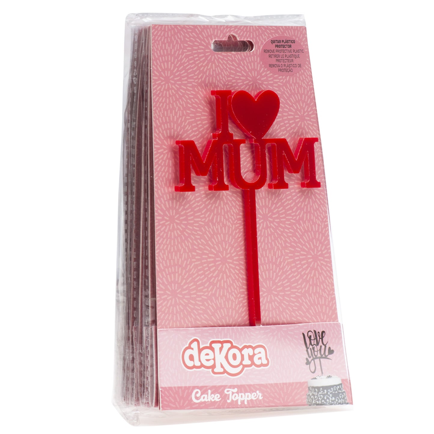 CAKE TOPPER DÍA DE LA MADRE 12X9,9CM