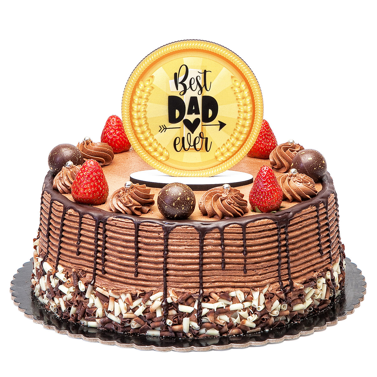 CAKE TOPPER DÍA DEL PADRE "BEST DAD EVER" 11,5CM