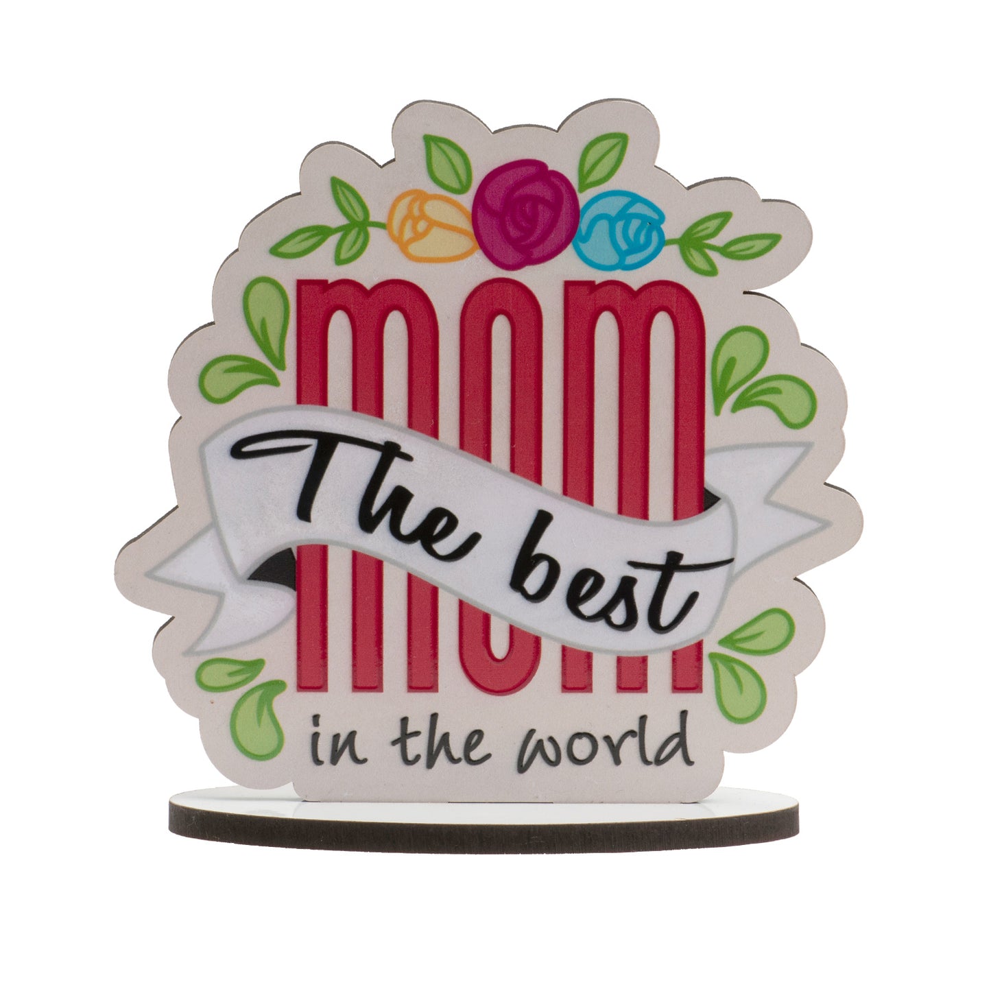 THE BEST MOM IN THE WORLD CAKE TOPPER 11,5CM