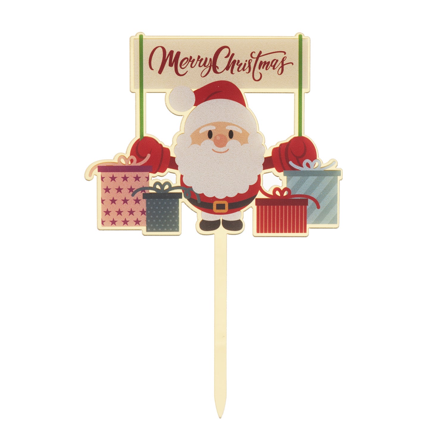 CAKE TOPPER PAPÁ NOEL 16X10.5CM