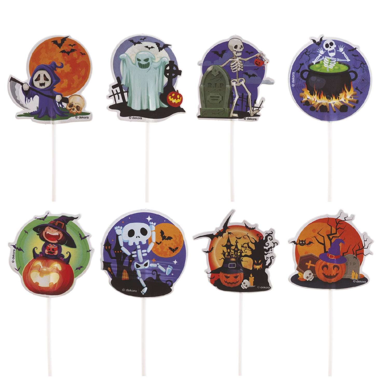 CAKE TOPPERS HALLOWEEN 8 MODELOS 9X6CM