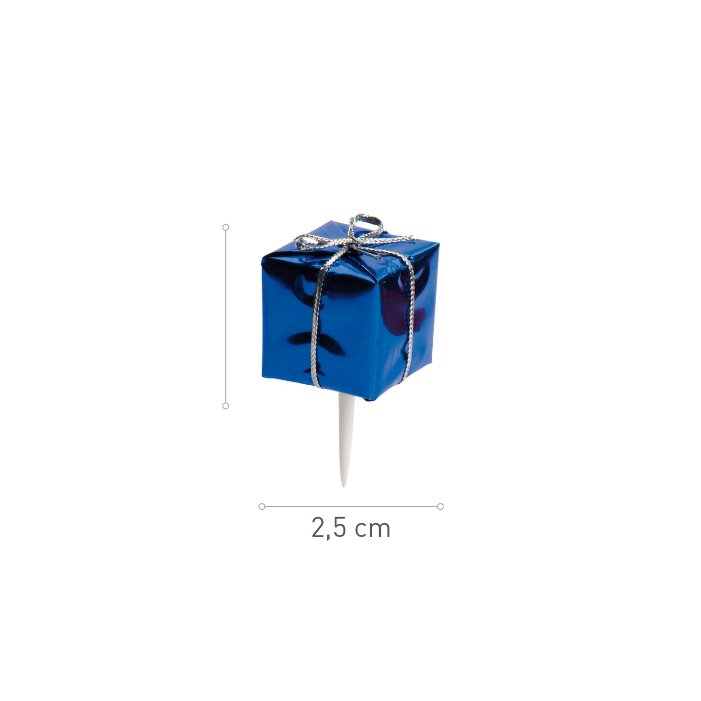 CADEAUX DE NOËL 6 MODÈLES PLASTIQUE 2.50CM