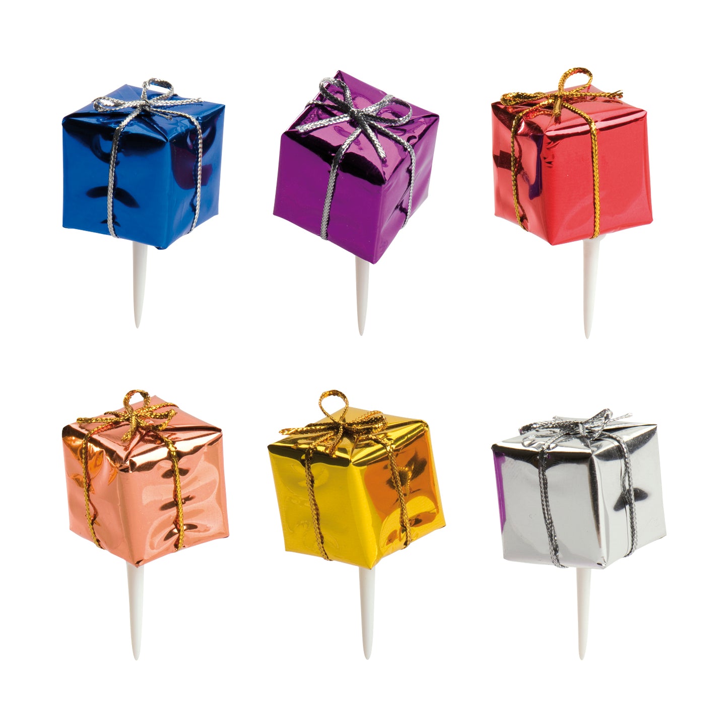 CADEAUX DE NOËL 6 MODÈLES PLASTIQUE 2.50CM