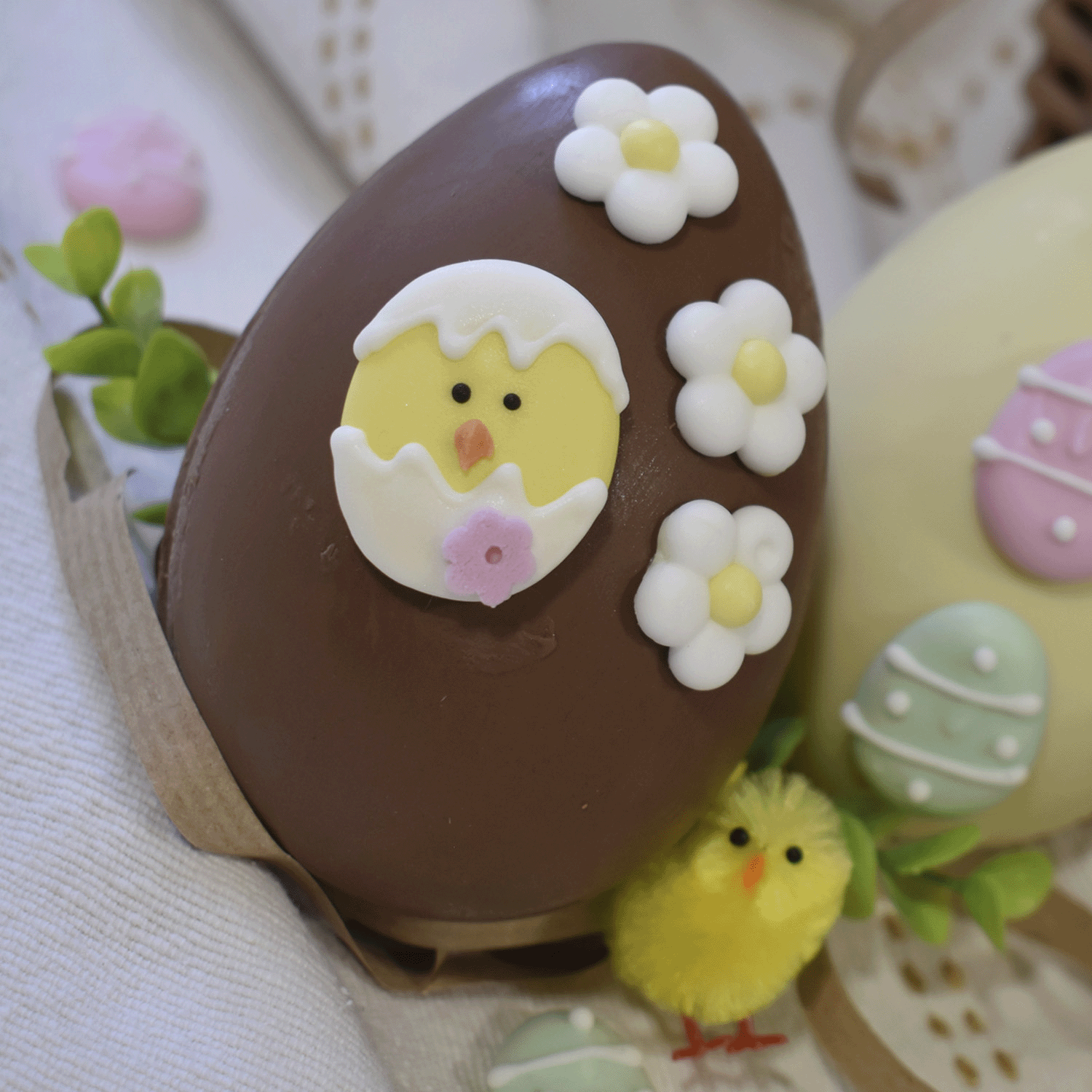 BOX OF 6 YELLOW EASTER CHICKS 2.5CM