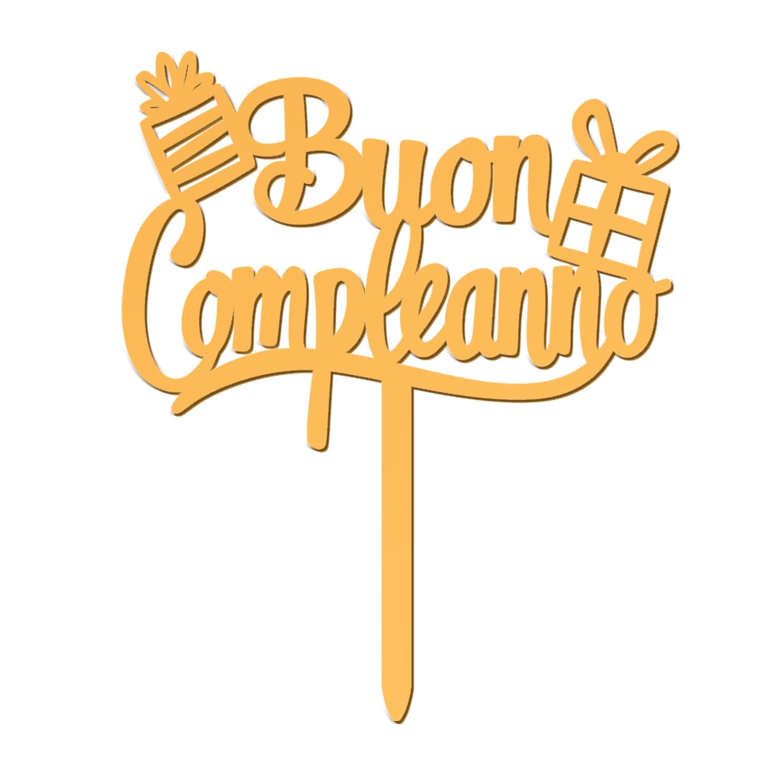 CAKE TOPPER BUON COMPLEANNO 11x14CM
