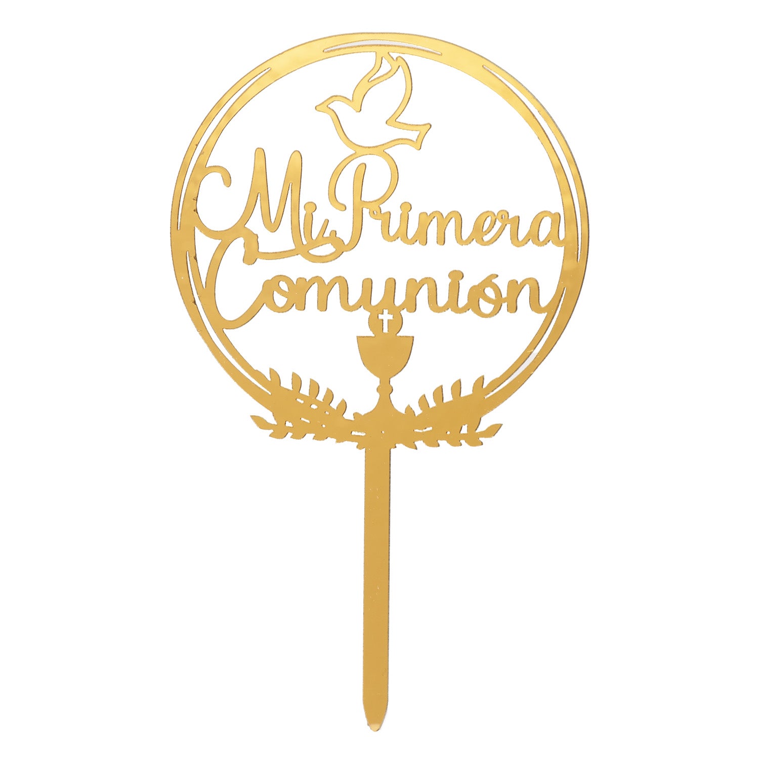 CAKE TOPPER MI PRIMERA COMUNIÓN 16X9.5CM