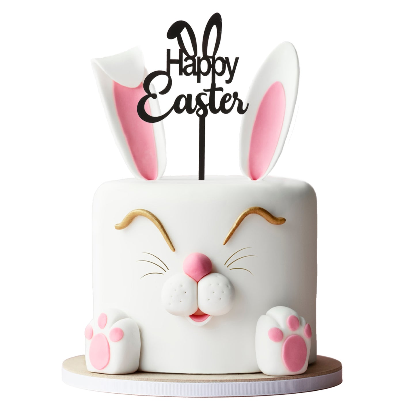 CAKE TOPPER HAPPY EASTER 16.5X10.5CM