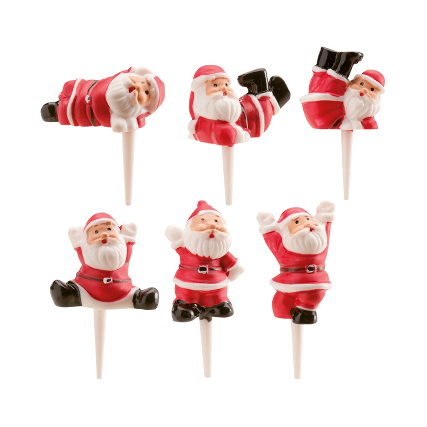PAPAI NOEL DE PLÁSTICO VERMELHO SORTIDO 6CM