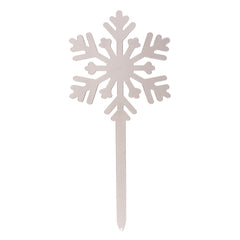 CAKE TOPPER COPO DE NIEVE PLATA 13X6CM