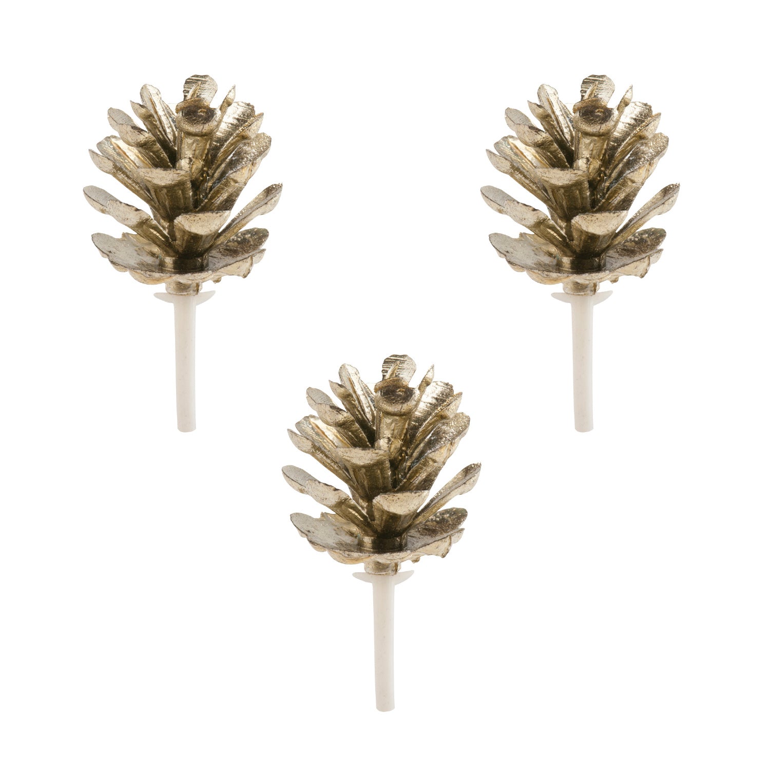 CAKE TOPPER FIGURA PLÁSTICO PIÑA DORADA 4CM 72UDS