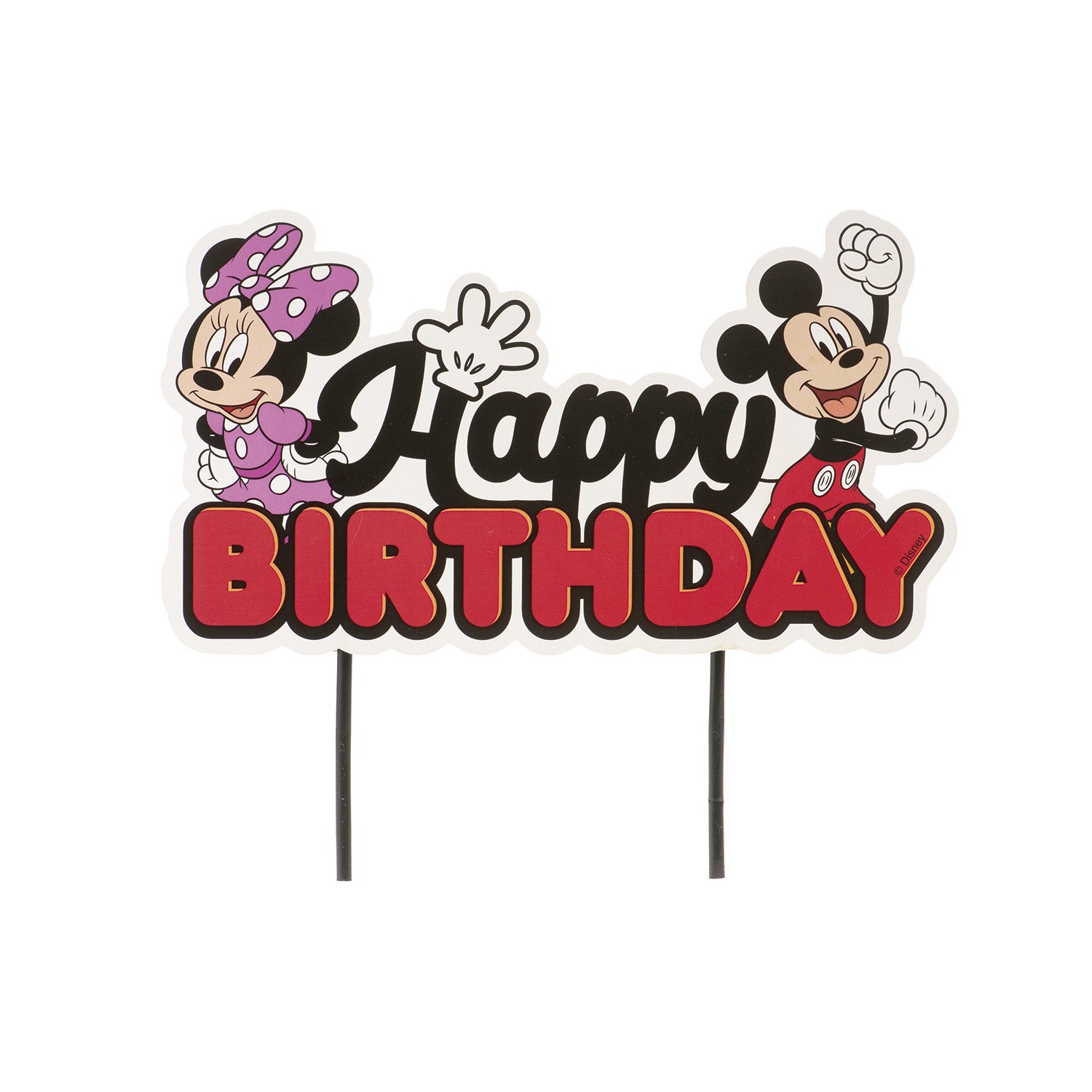CAKE TOPPER PAPEL MICKEY & MINNIE 17.5X15CM