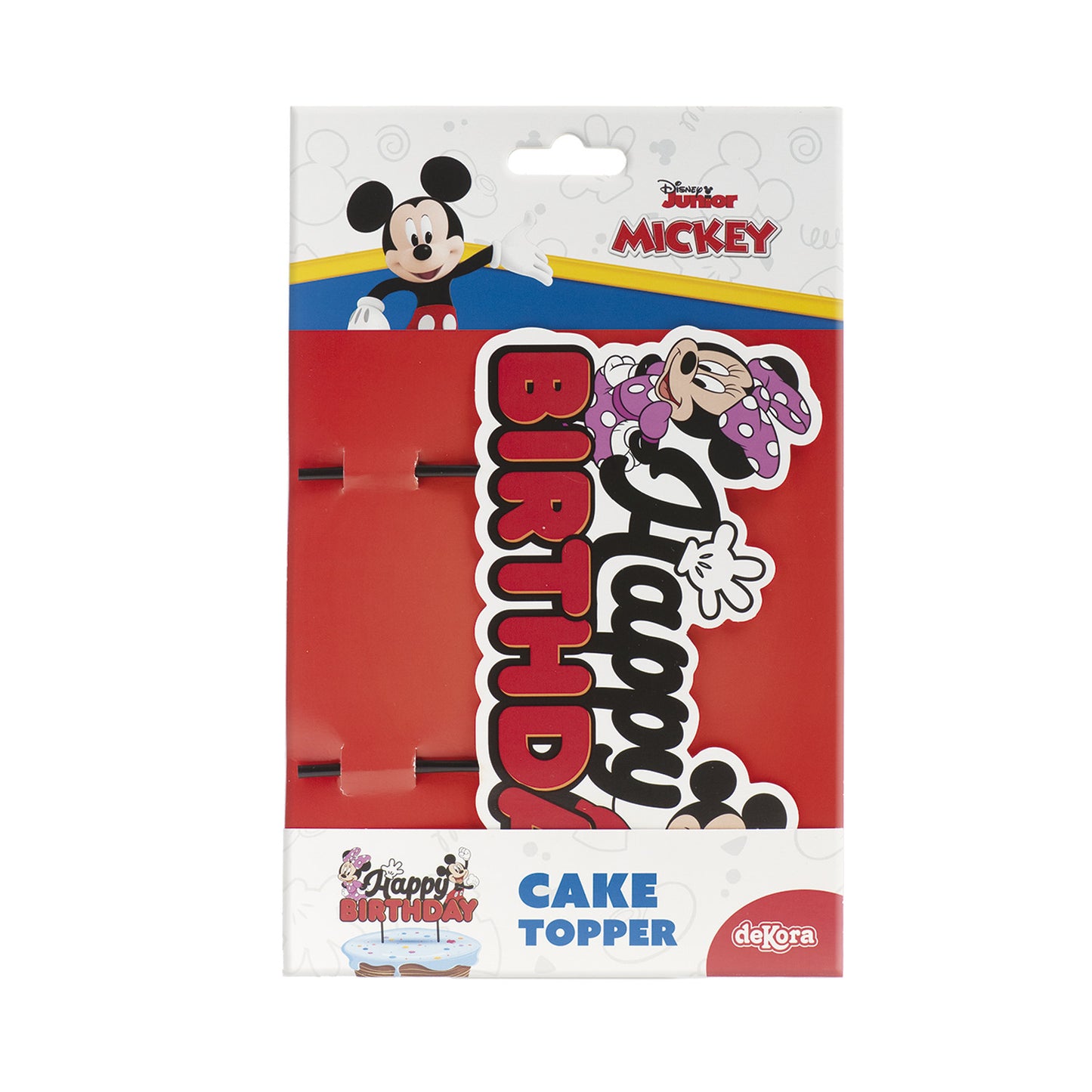 CAKE TOPPERS PAPER  MICKEY & MINNIE 17.5X15CM