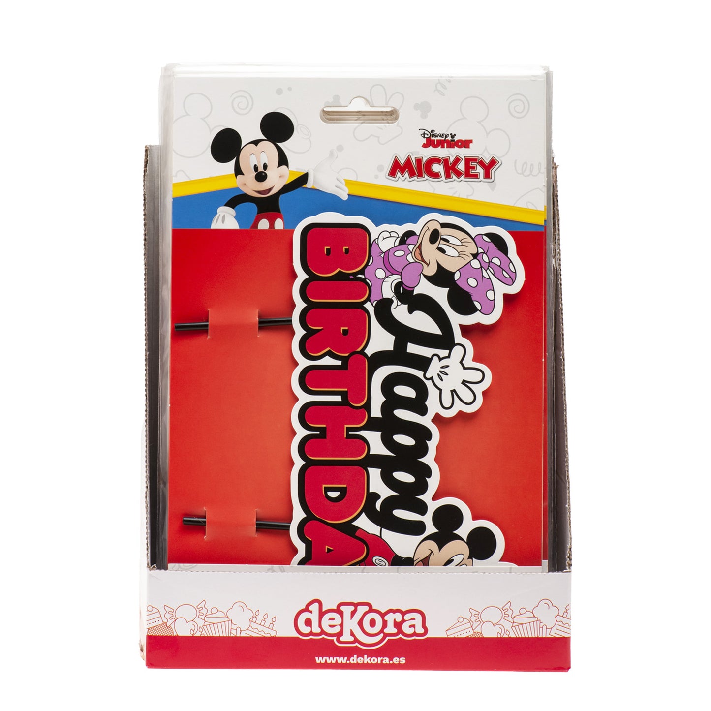 CAKE TOPPERS PAPER  MICKEY & MINNIE 17.5X15CM