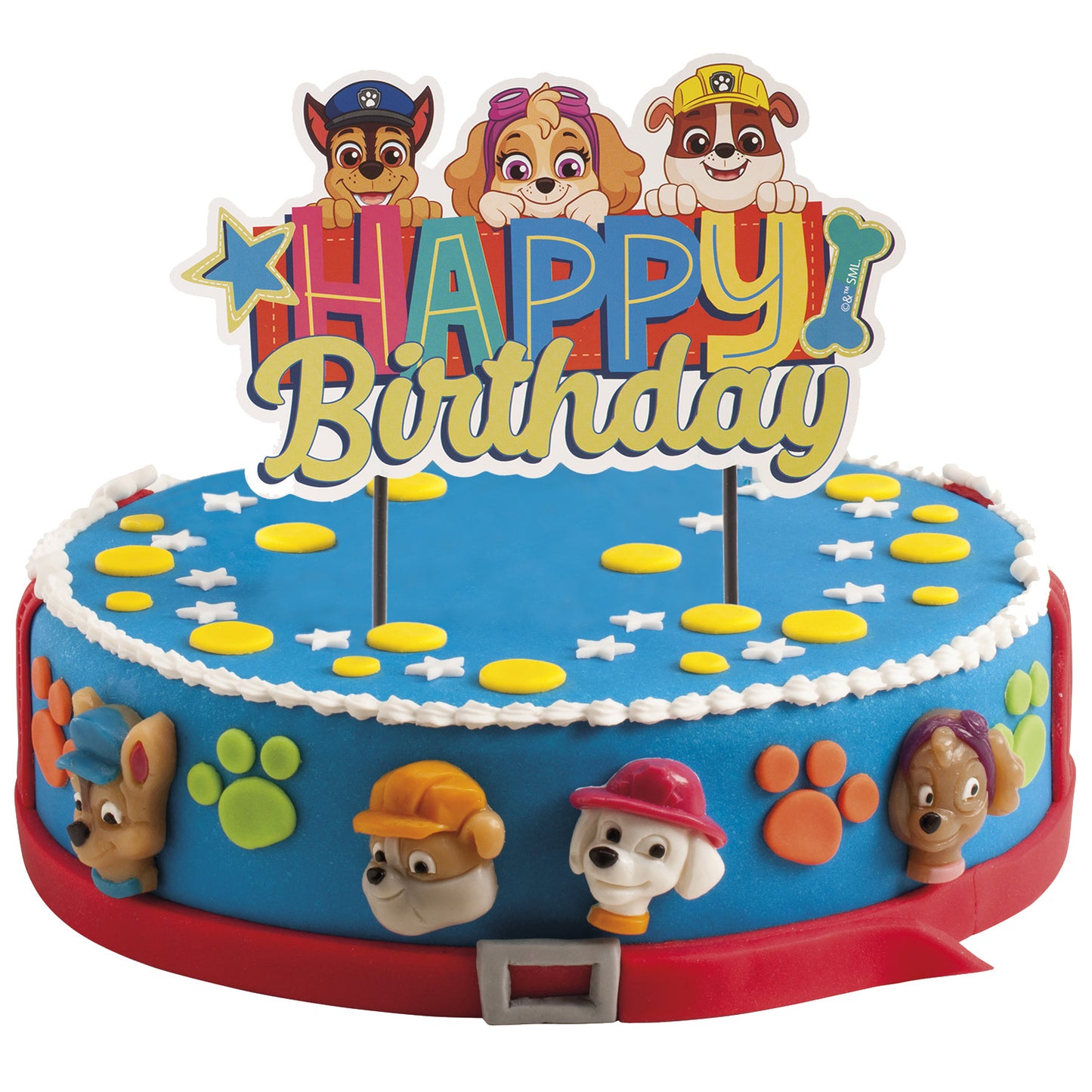 CAKE TOPPERS PAPEL PATRULHA PATA 17.5X15CM