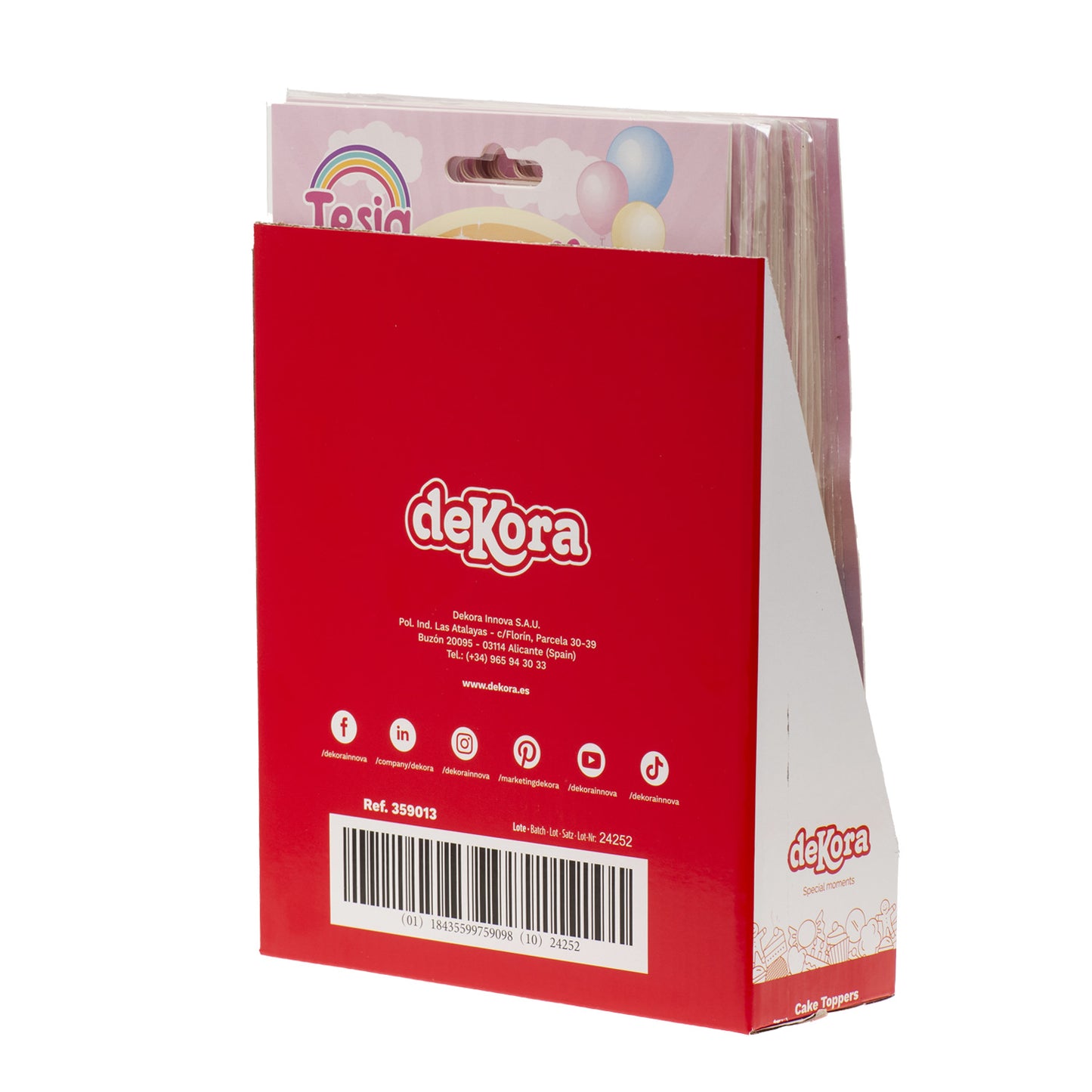 CAKE TOPPER PAPER UNICORN 17.5X15CM