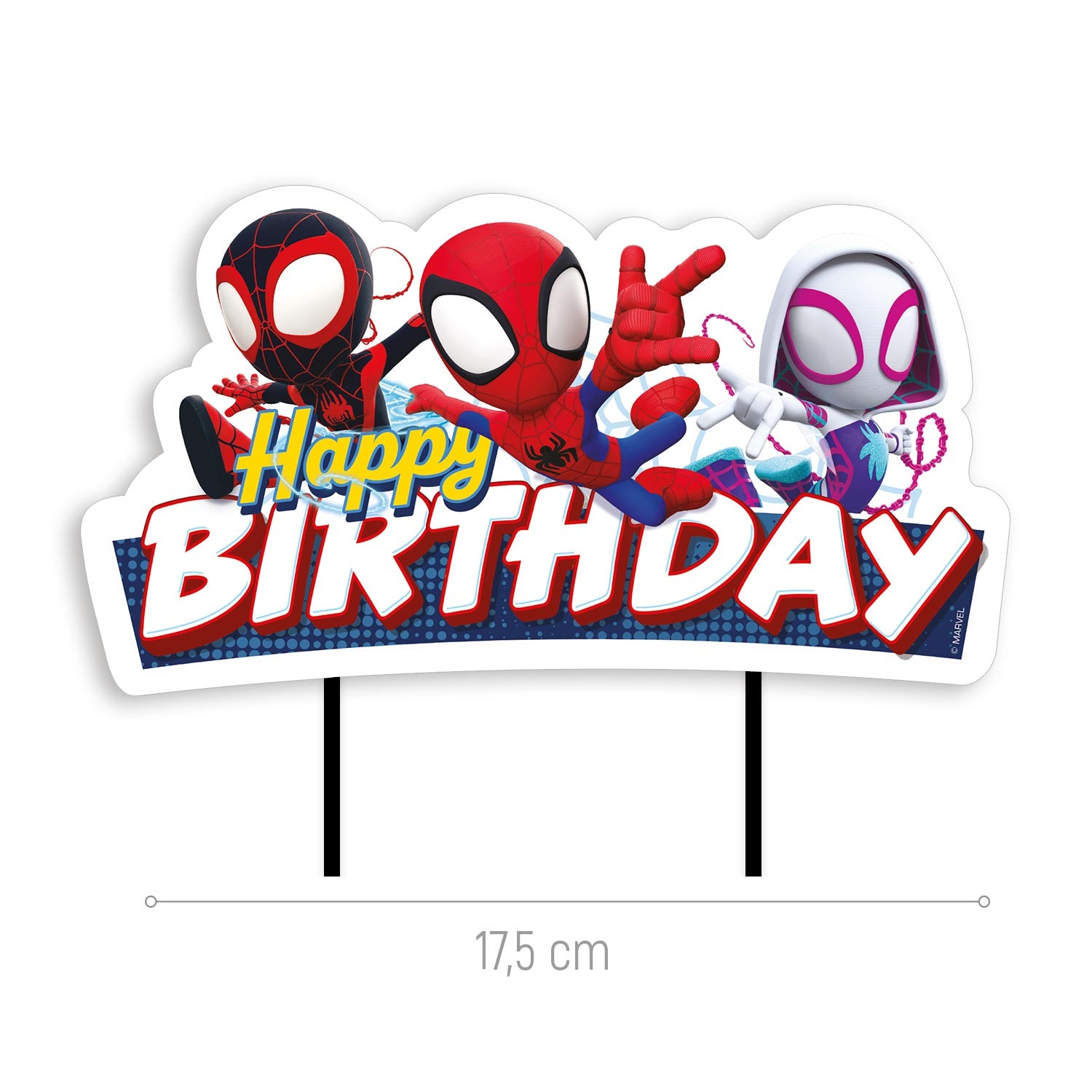 CAKE TOPPERS EN PAPIER SPIDEY 17,5