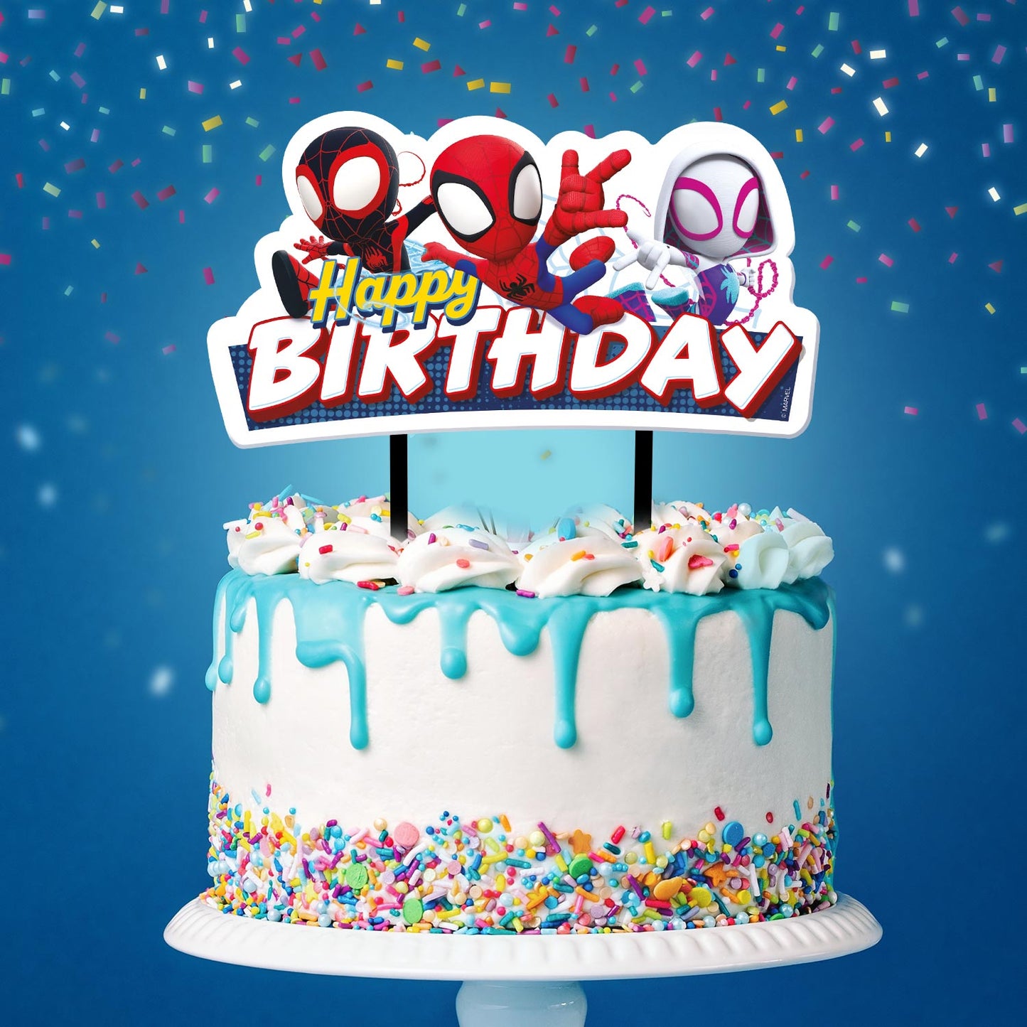 CAKE TOPPERS EN PAPIER SPIDEY 17,5