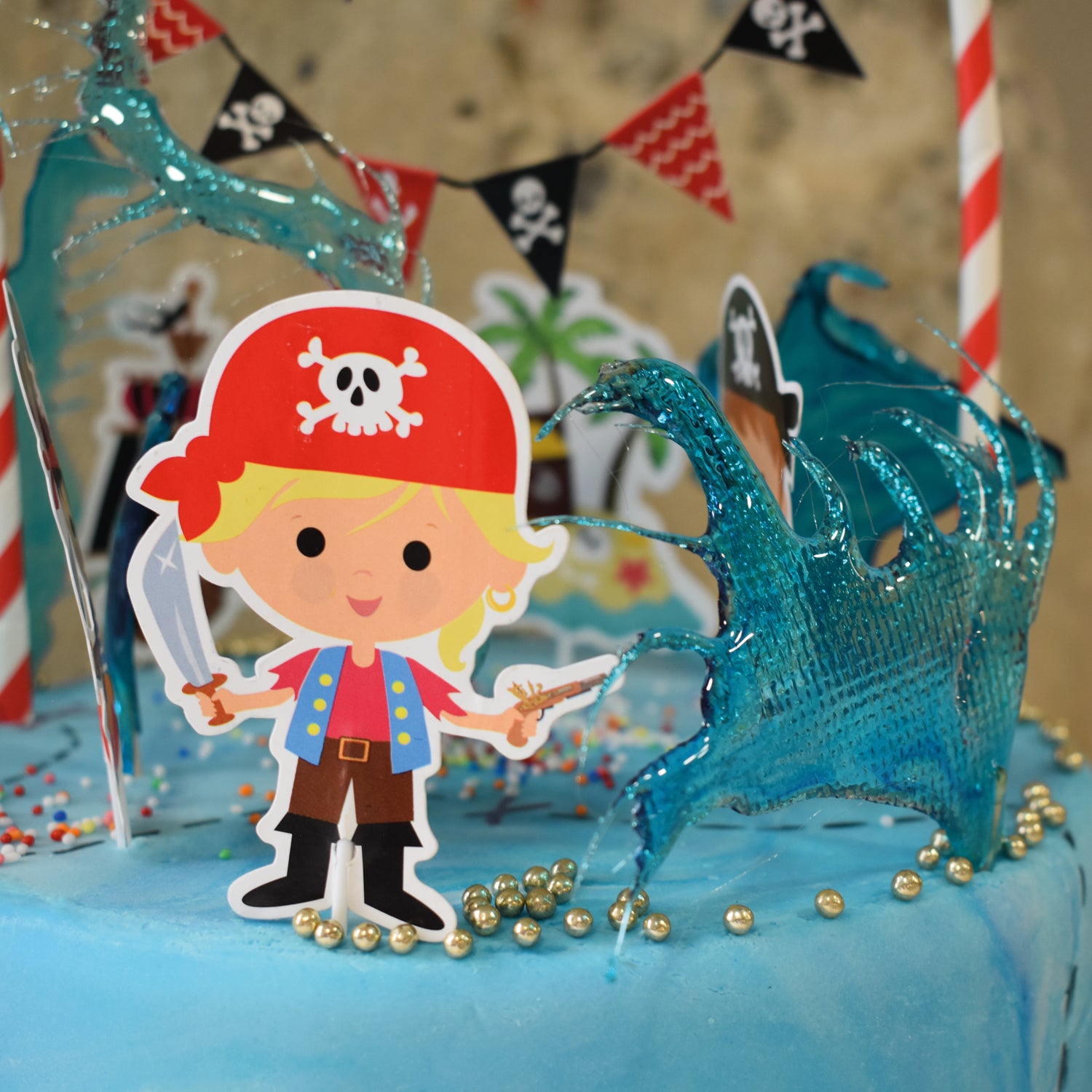 CAKE TOPPER PAPEL PIRATAS