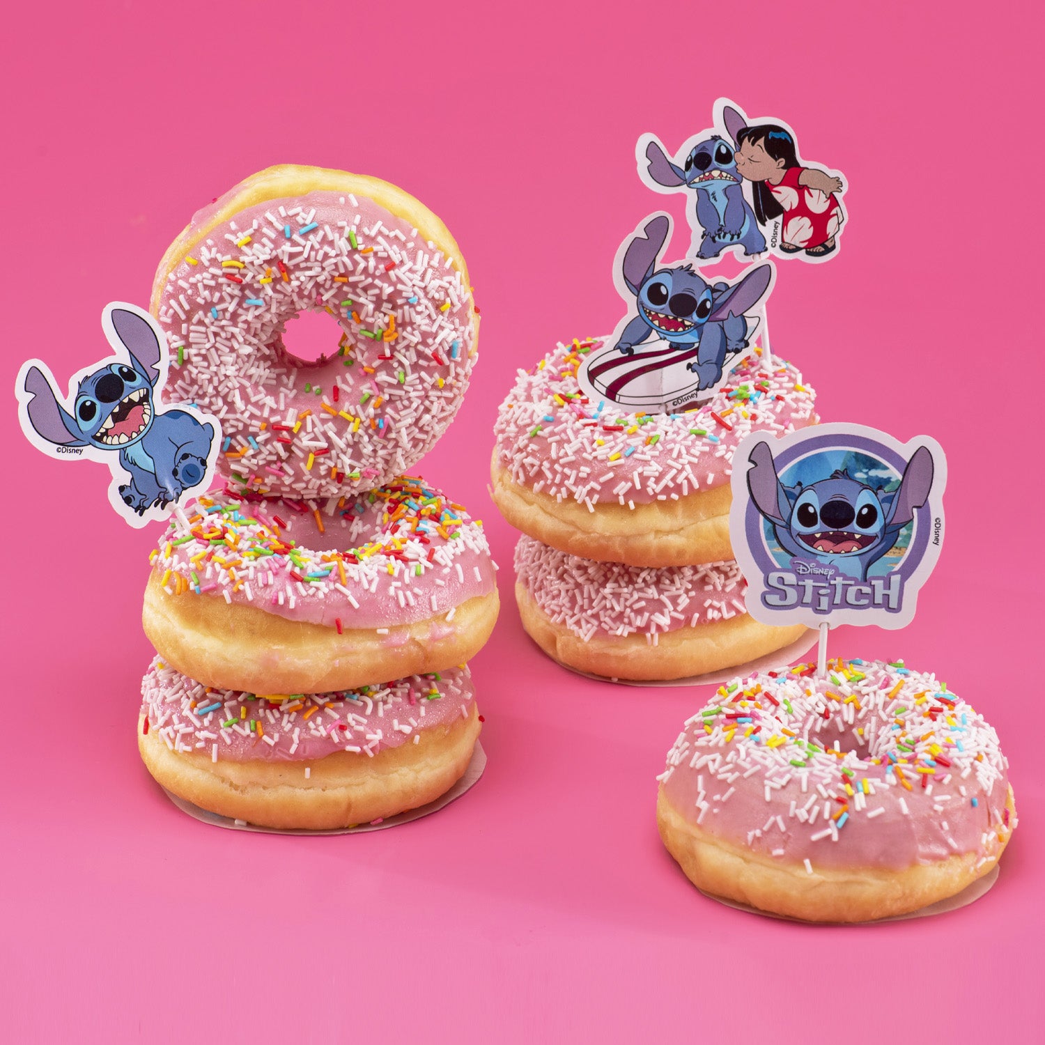 CAKE TOPPERS PAPEL STITCH 16 UNIDADES