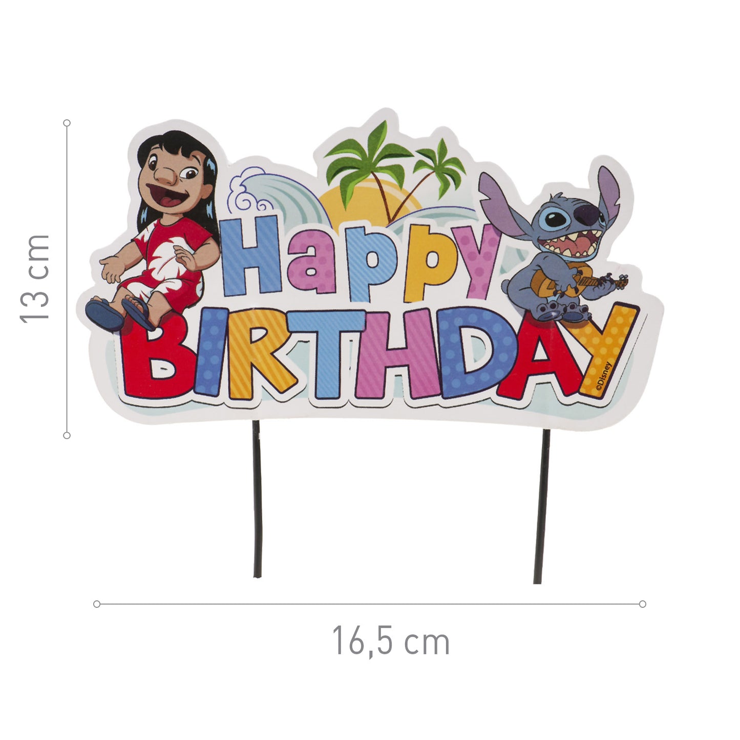CAKE TOPPERS PAPEL STITCH 17,5CM