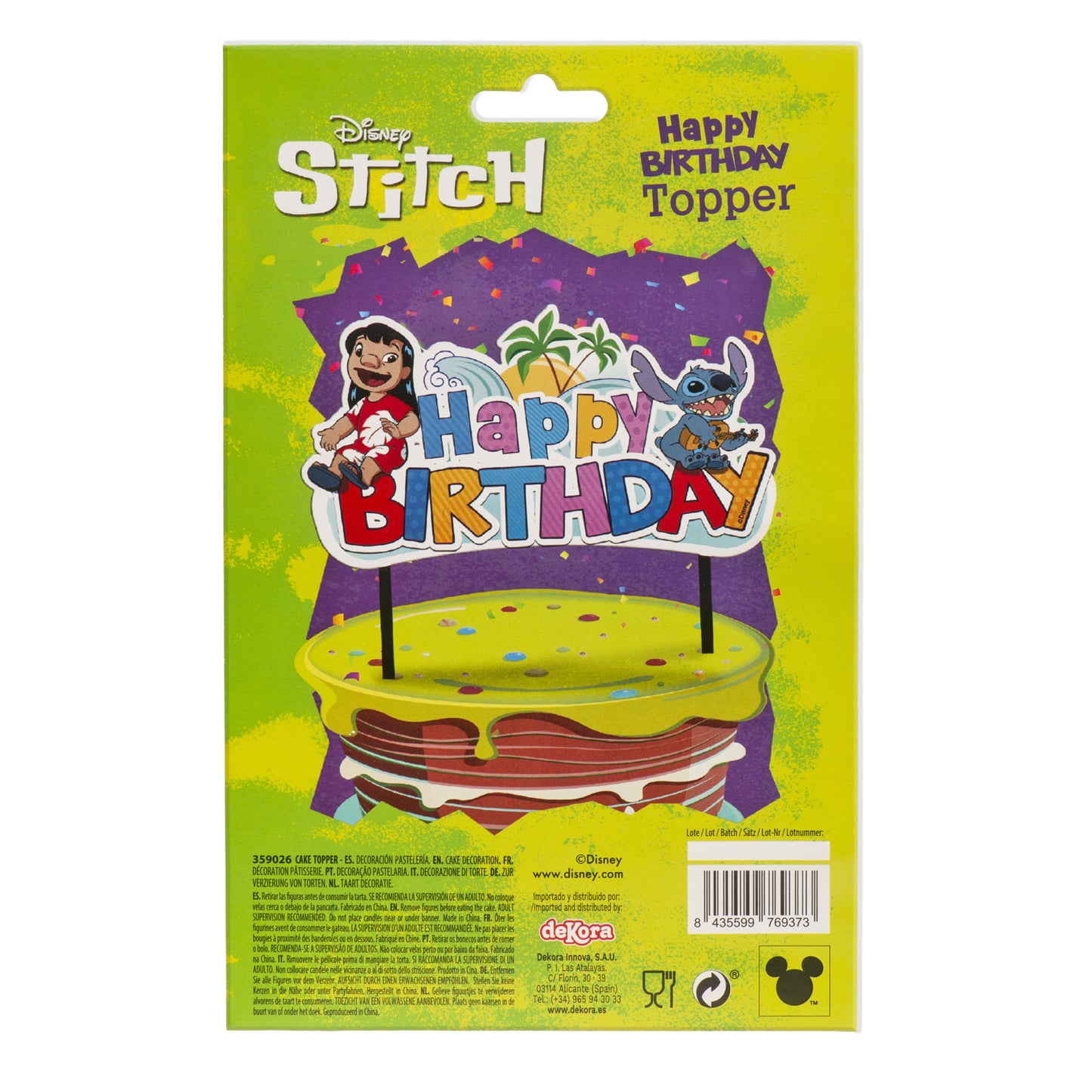 CAKE TOPPERS PAPER STITCH 17,5CM