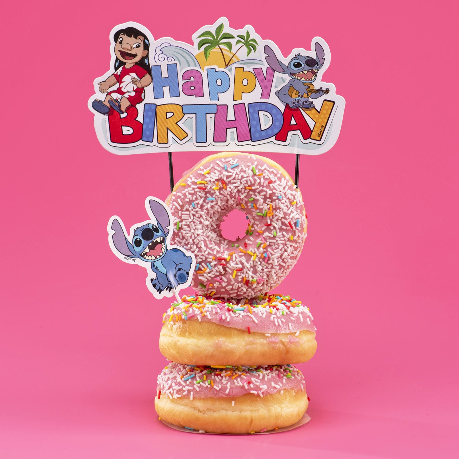 CAKE TOPPER PAPEL STITCH 17,5CM