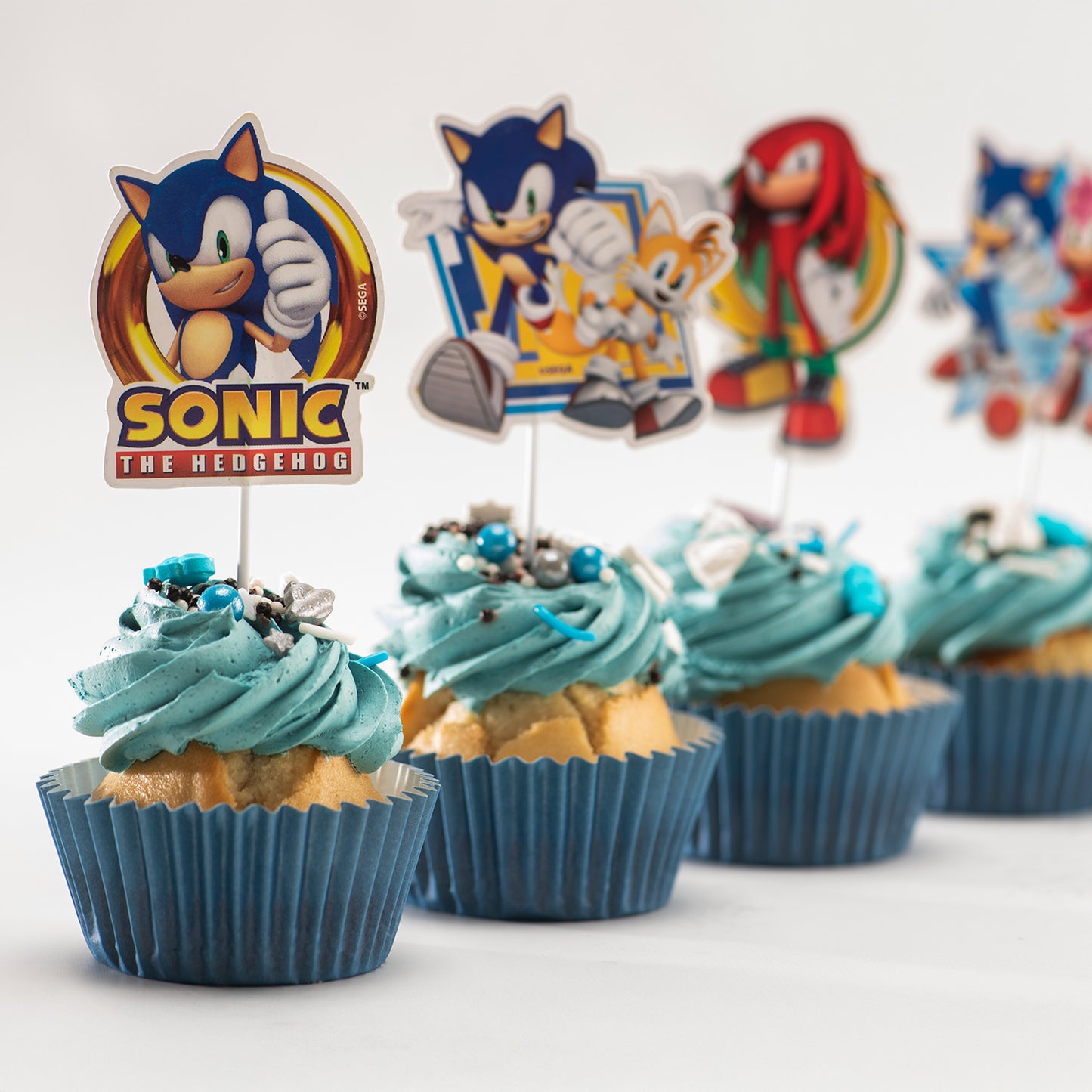 CAKE TOPPER PAPEL SONIC 16 UNIDADES