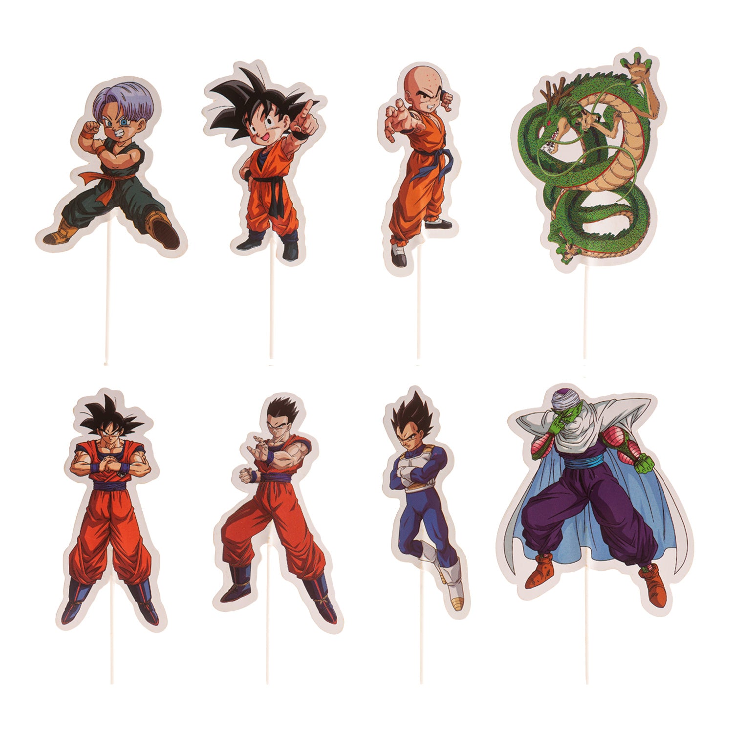 CAKE TOPPERS PAPEL DRAGON BALL 16 UNIDADES