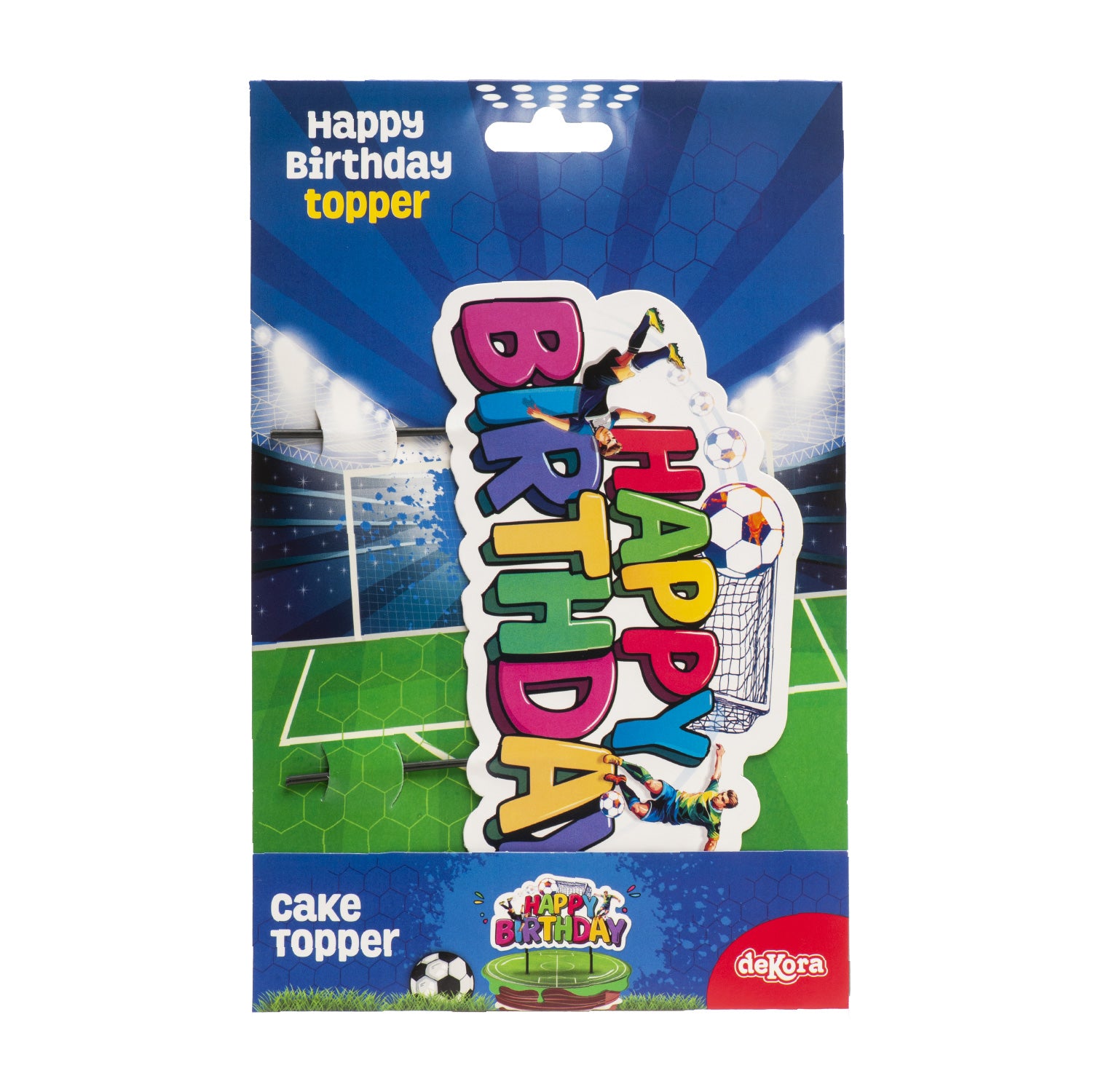 CAKE TOPPERS PAPEL FUTBOL 16,5CM