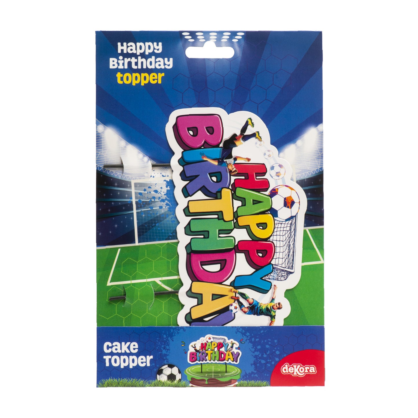 CAKE TOPPERS PAPEL FÚTBOL 16,5CM