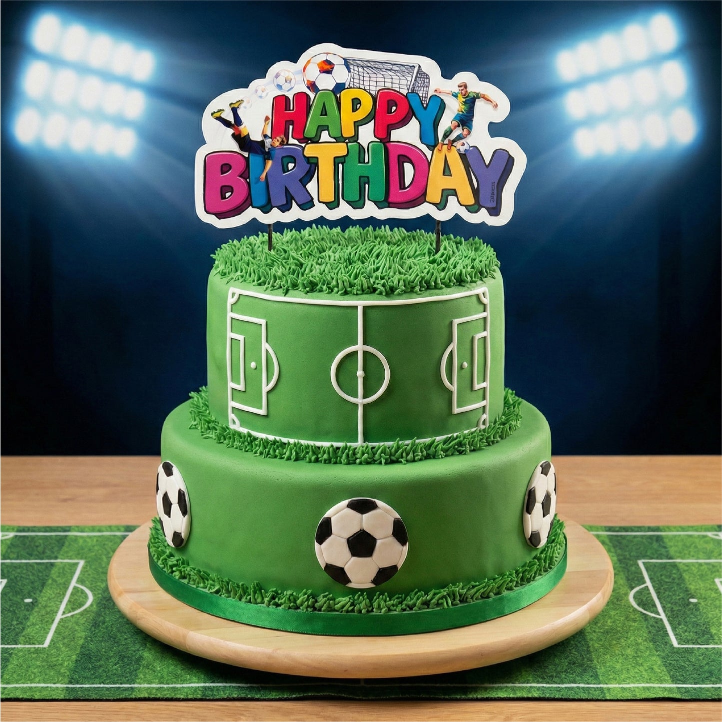 CAKE TOPPERS PAPEL FÚTBOL 16,5CM