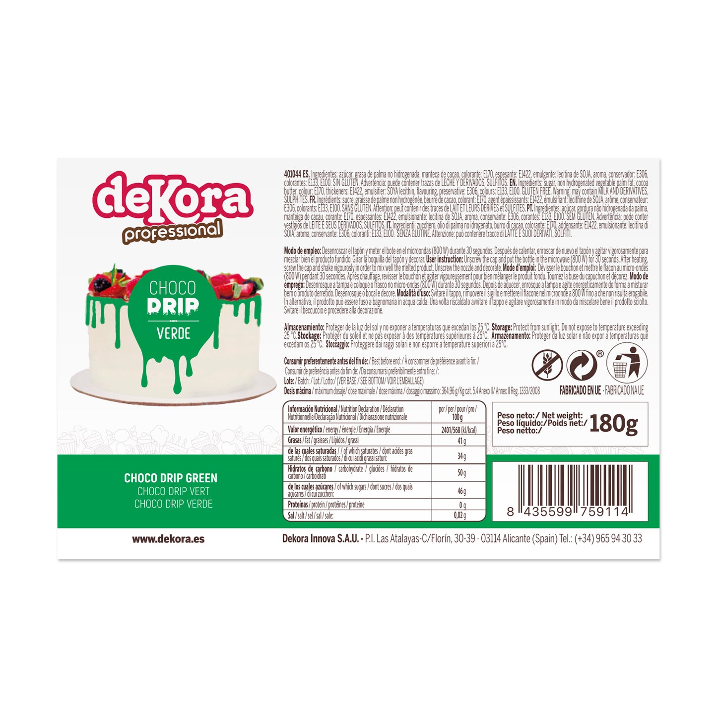 CHOCO DRIP SPRING GREEN 180G