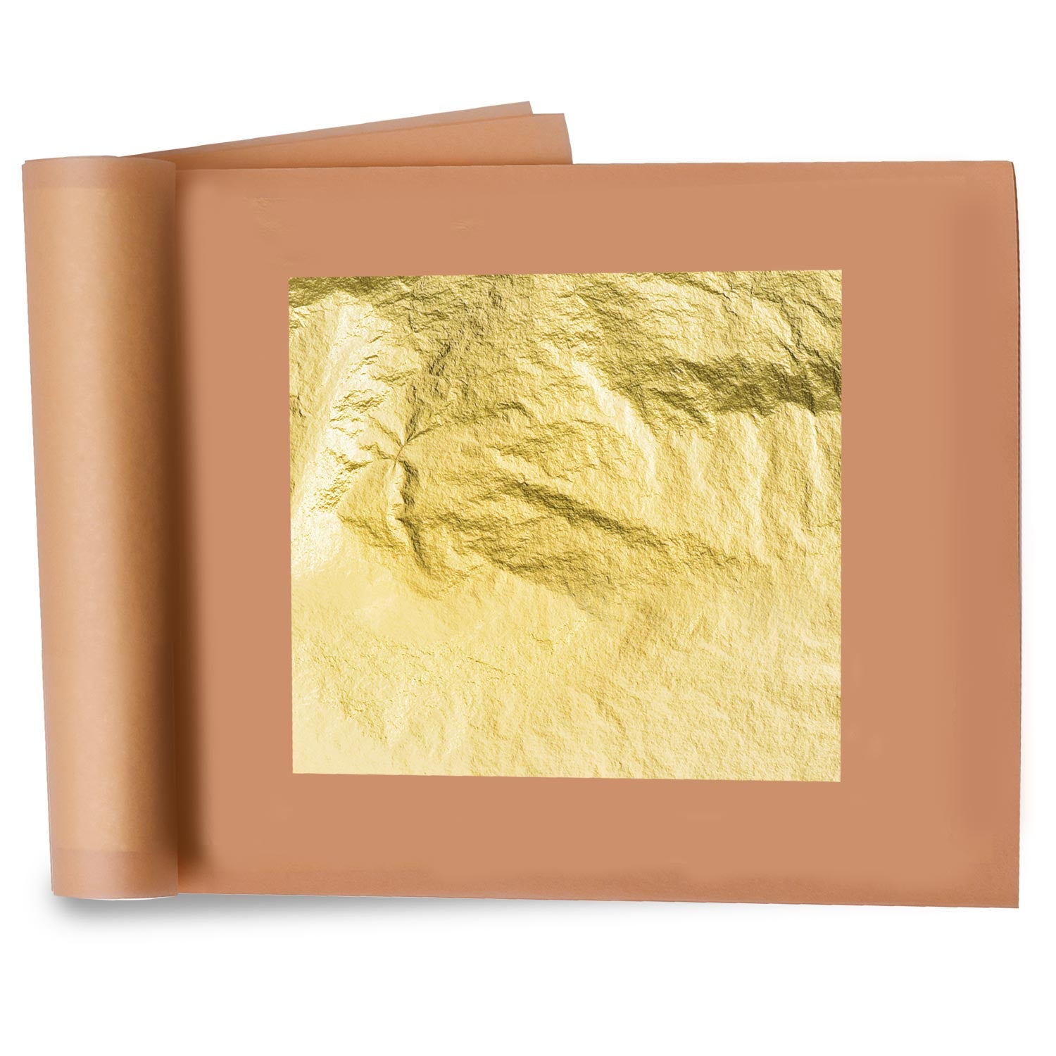 12 FEUILLES D'OR 5X5 CM